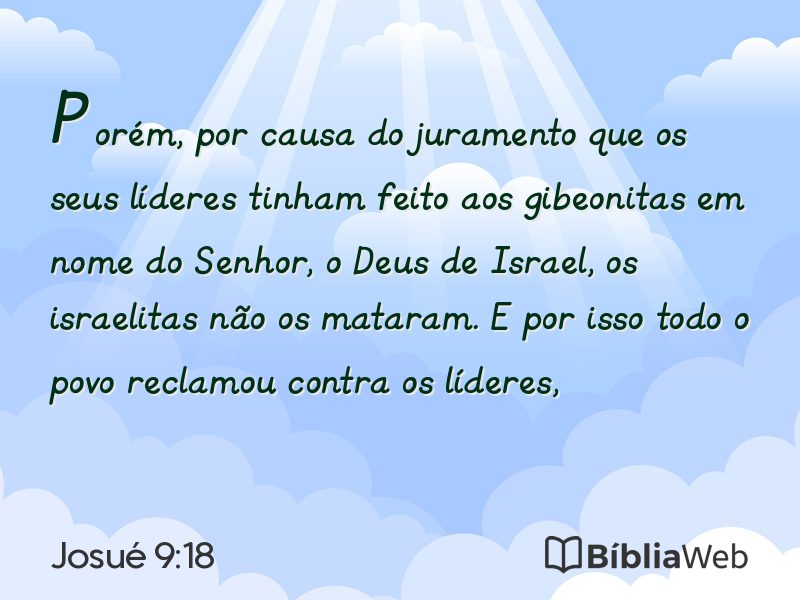 Josué 9:18 em imagem para compartilhar