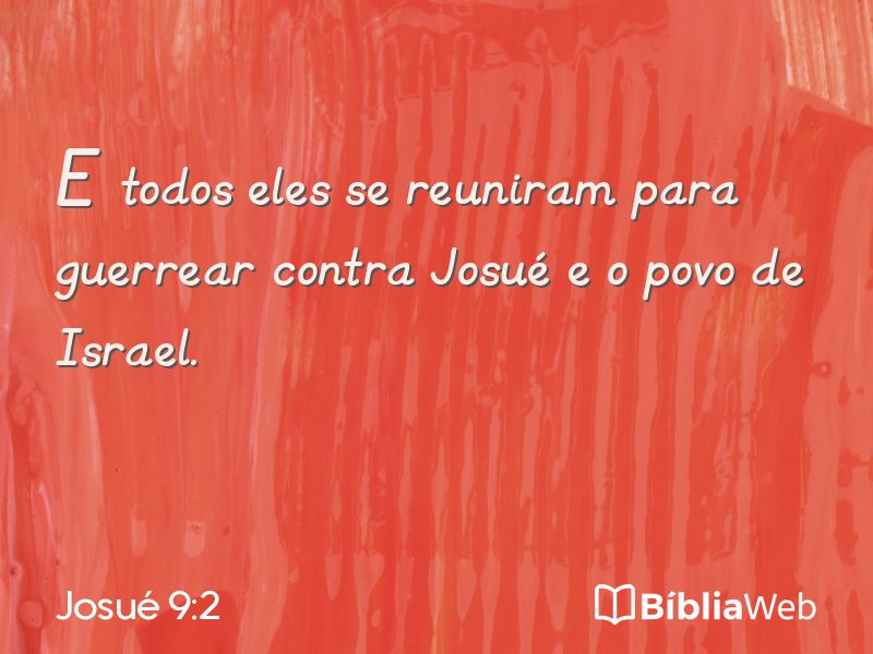 Josué 9:2 em imagem para compartilhar