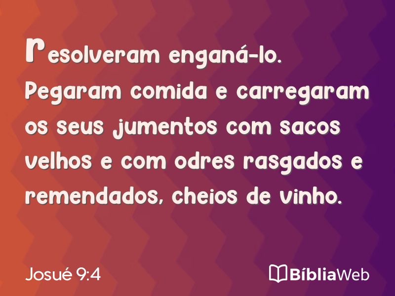 Josué 9:4 em imagem para compartilhar