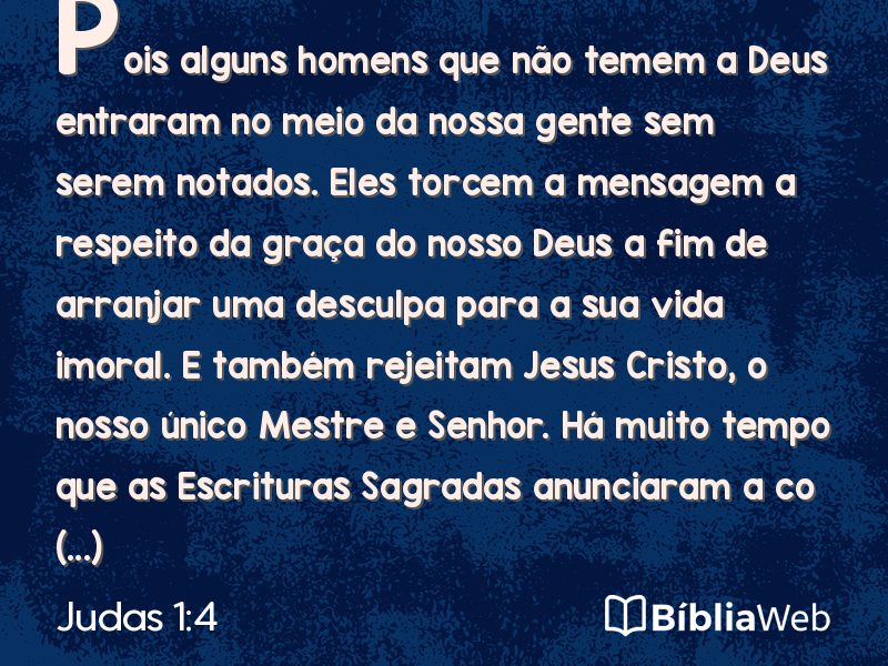 Judas 1:4 em imagem para compartilhar