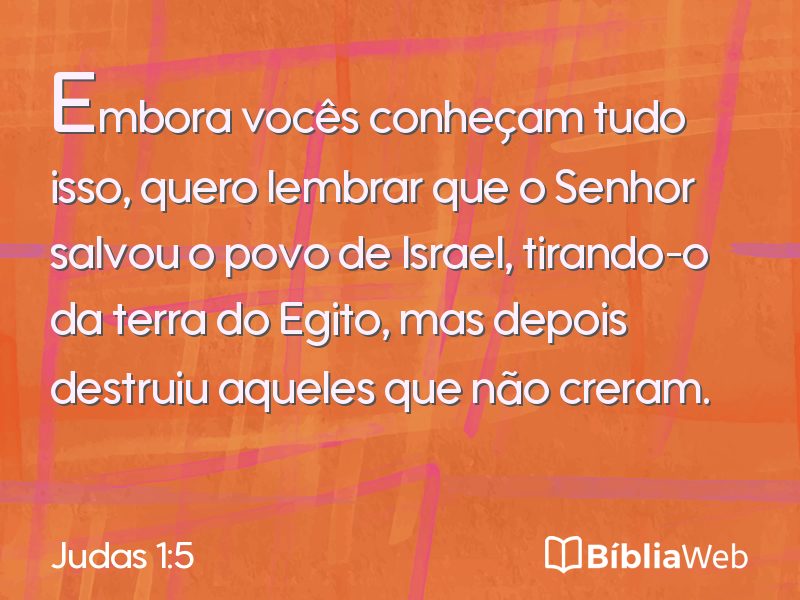 Judas 1:5 em imagem para compartilhar