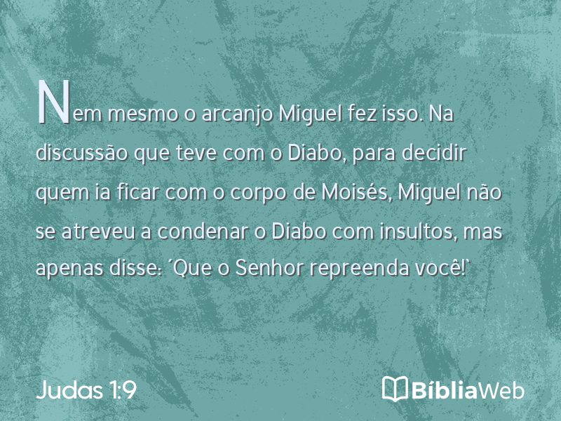 Judas 1:9 em imagem para compartilhar