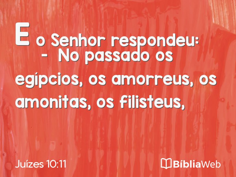 Juízes 10:11 em imagem para compartilhar