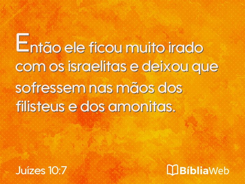 Juízes 10:7 em imagem para compartilhar