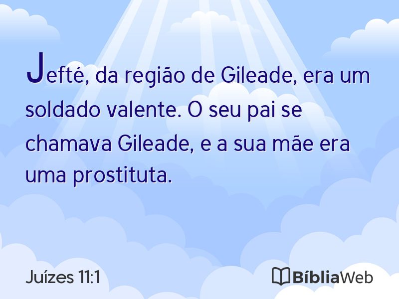 Juízes 11:1 em imagem para compartilhar