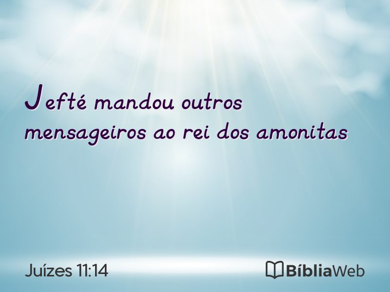 Juízes 11:14 em imagem para compartilhar