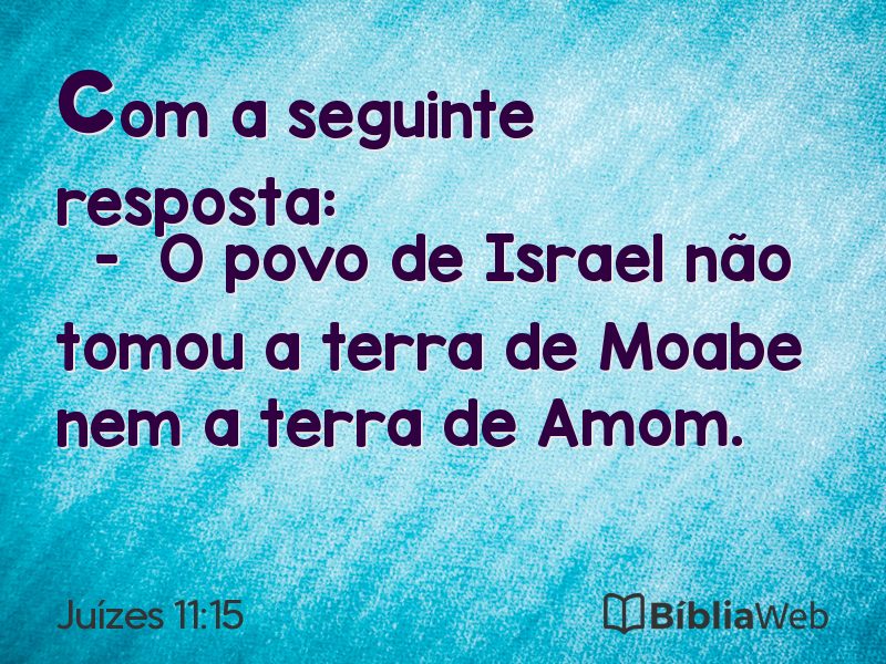 Juízes 11:15 em imagem para compartilhar