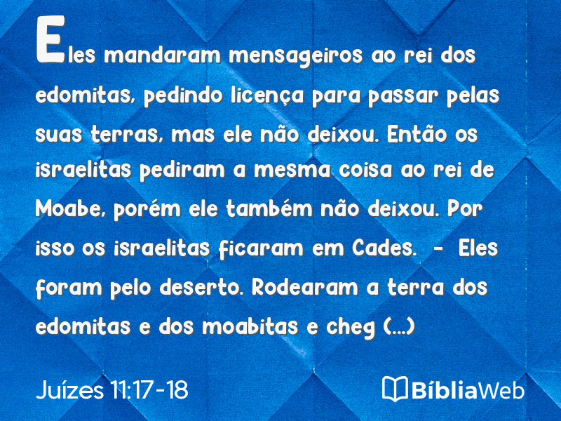 Juízes 11:17-18 em imagem para compartilhar