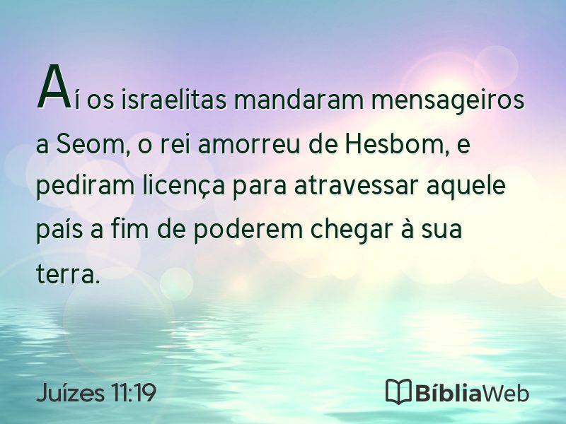 Juízes 11:19 em imagem para compartilhar