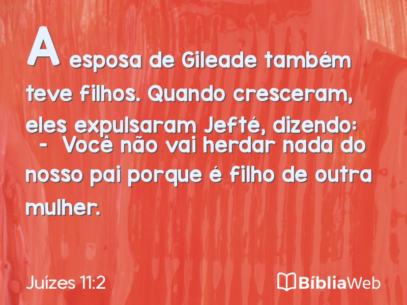 Juízes 11:2 em imagem para compartilhar