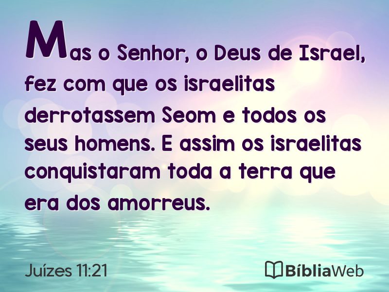 Juízes 11:21 em imagem para compartilhar
