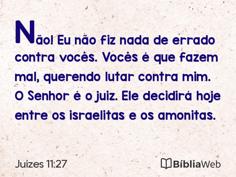 Juízes 11:27 em imagem para compartilhar