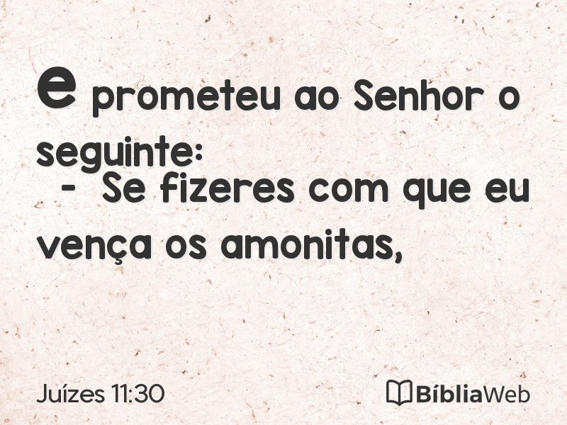 Juízes 11:30 em imagem para compartilhar