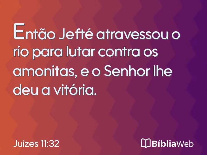 Juízes 11:32 em imagem para compartilhar