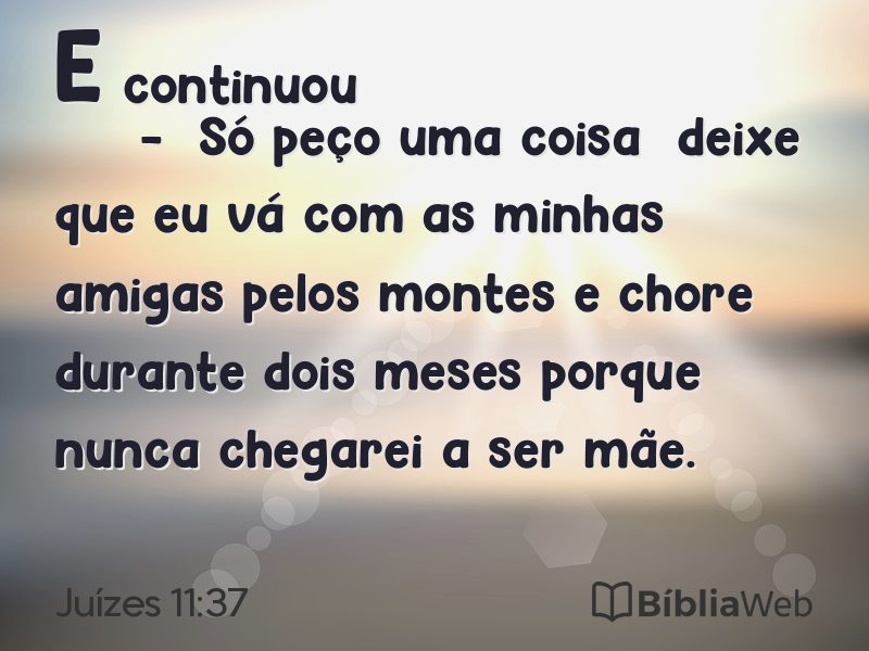 Juízes 11:37 em imagem para compartilhar