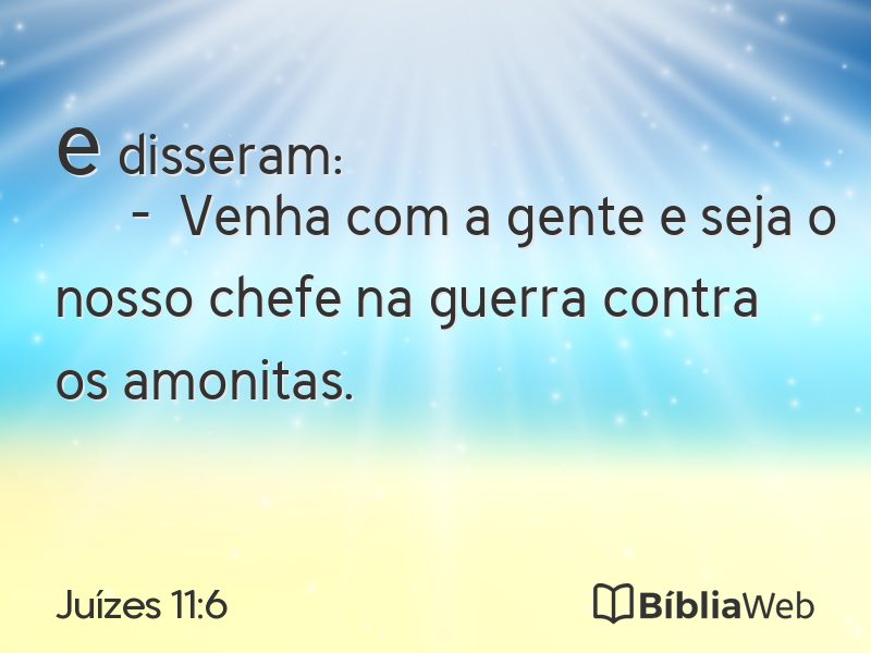 Juízes 11:6 em imagem para compartilhar