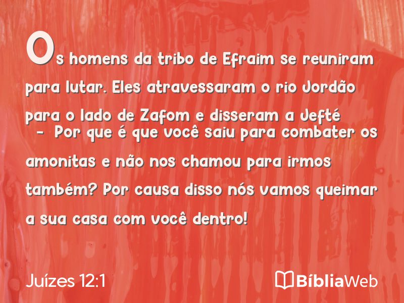 Juízes 12:1 em imagem para compartilhar