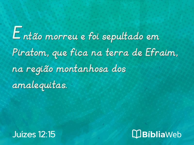 Juízes 12:15 em imagem para compartilhar