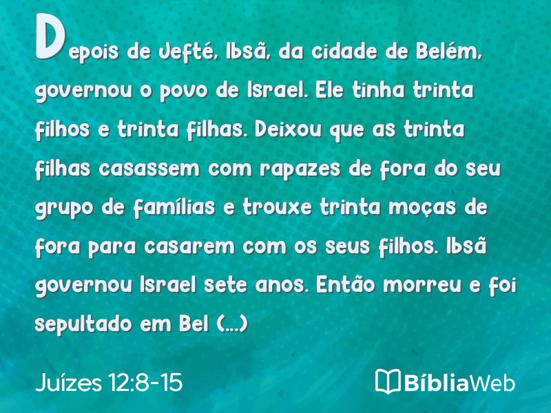 Juízes 12:8-15 em imagem para compartilhar