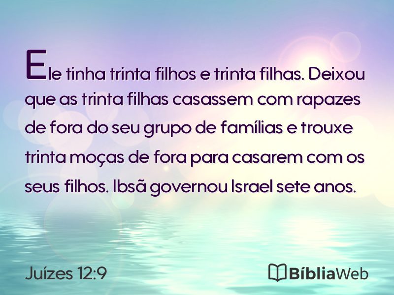 Juízes 12:9 em imagem para compartilhar