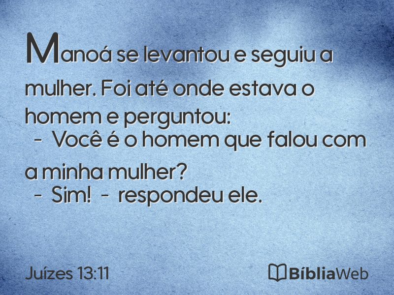 Juízes 13:11 em imagem para compartilhar