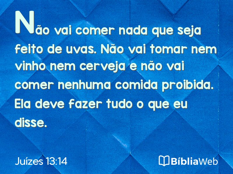 Juízes 13:14 em imagem para compartilhar
