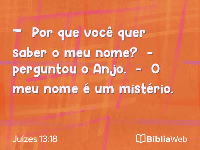 Juízes 13:18 em imagem para compartilhar