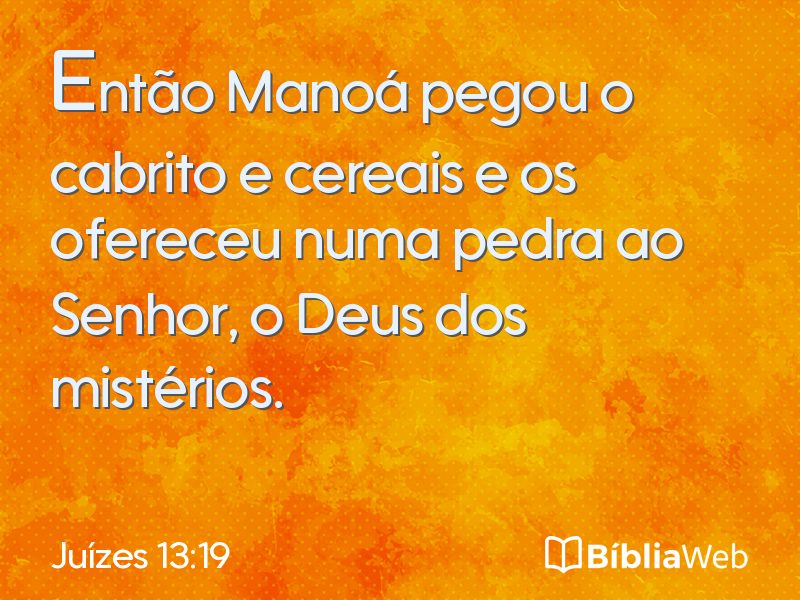 Juízes 13:19 em imagem para compartilhar