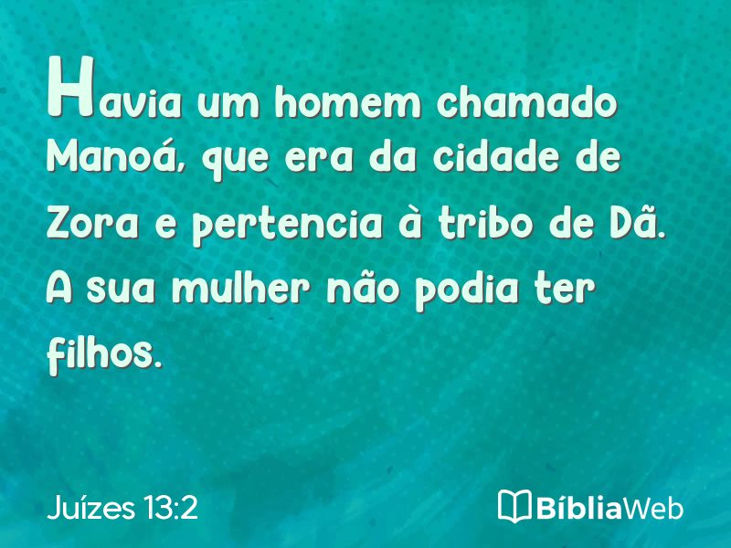 Juízes 13:2 em imagem para compartilhar