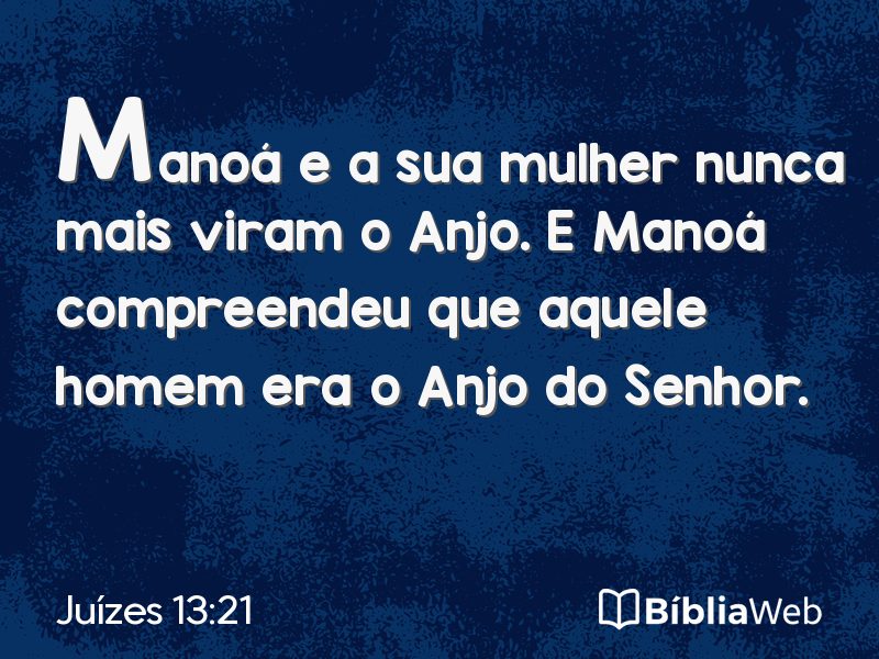 Juízes 13:21 em imagem para compartilhar