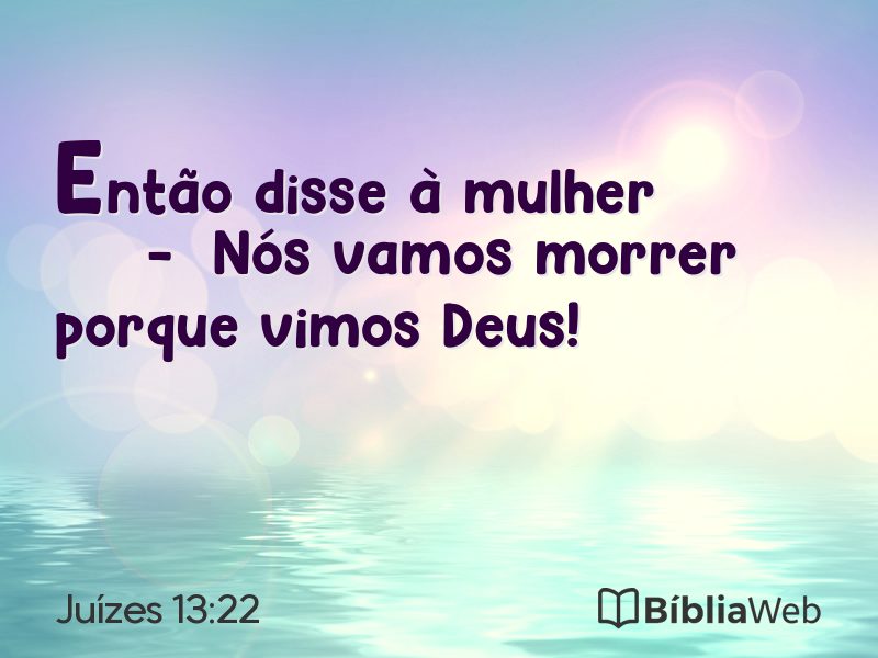 Juízes 13:22 em imagem para compartilhar