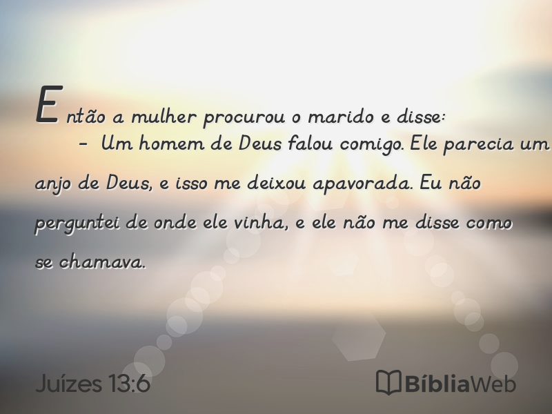 Juízes 13:6 em imagem para compartilhar