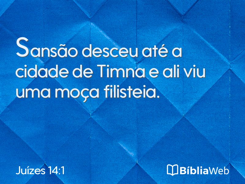 Juízes 14:1 em imagem para compartilhar