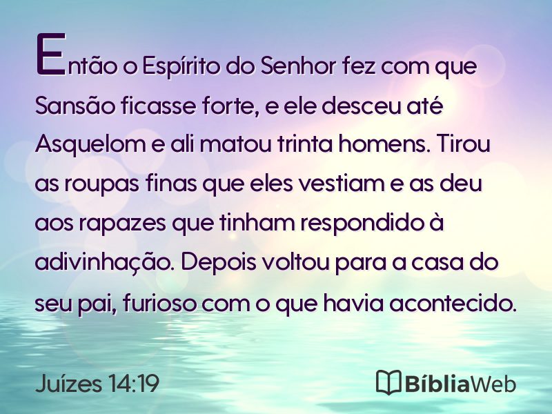 Juízes 14:19 em imagem para compartilhar