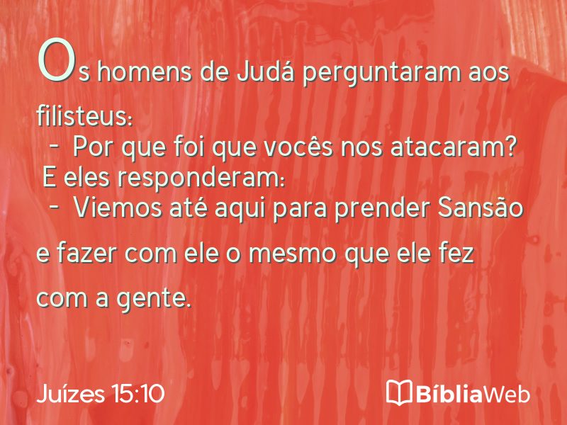 Juízes 15:10 em imagem para compartilhar
