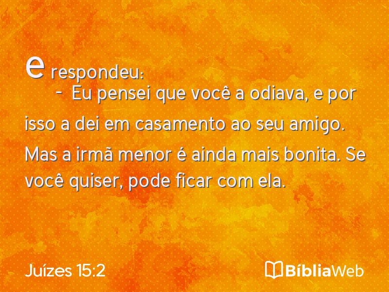 Juízes 15:2 em imagem para compartilhar