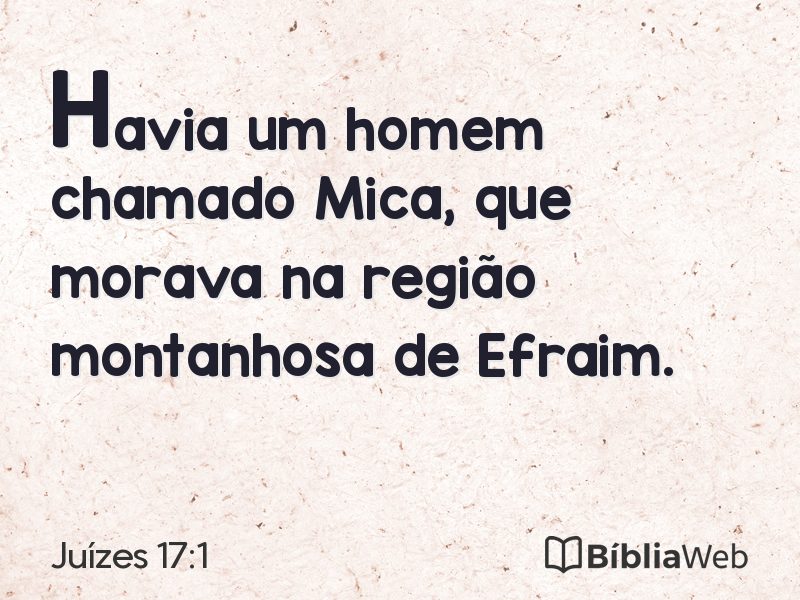 Juízes 17:1 em imagem para compartilhar