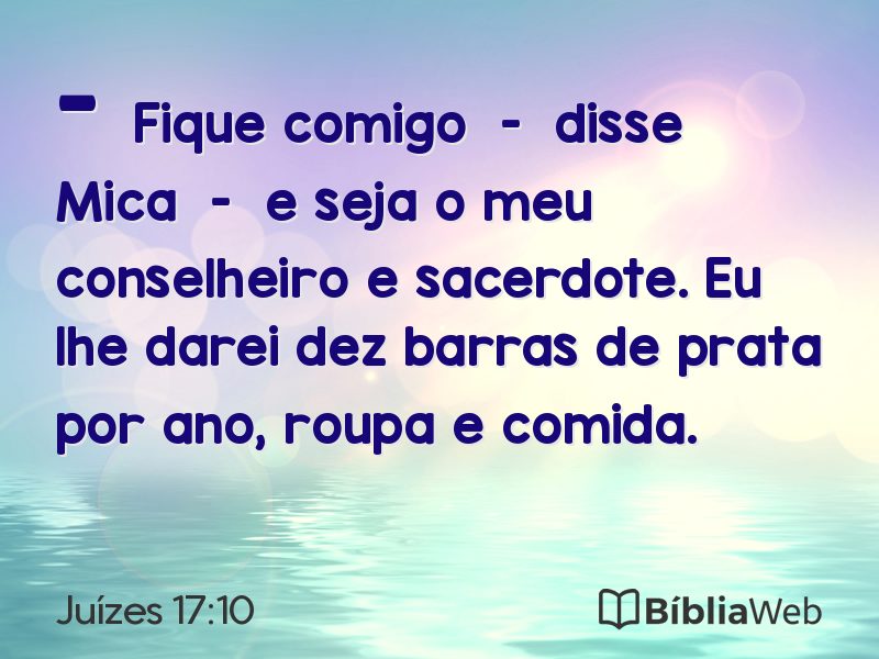 Juízes 17:10 em imagem para compartilhar