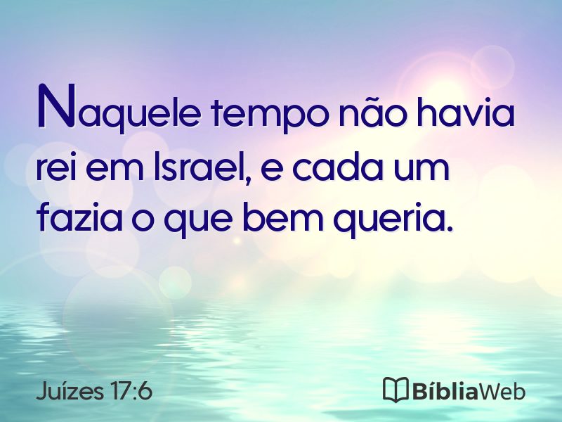 Juízes 17:6 em imagem para compartilhar