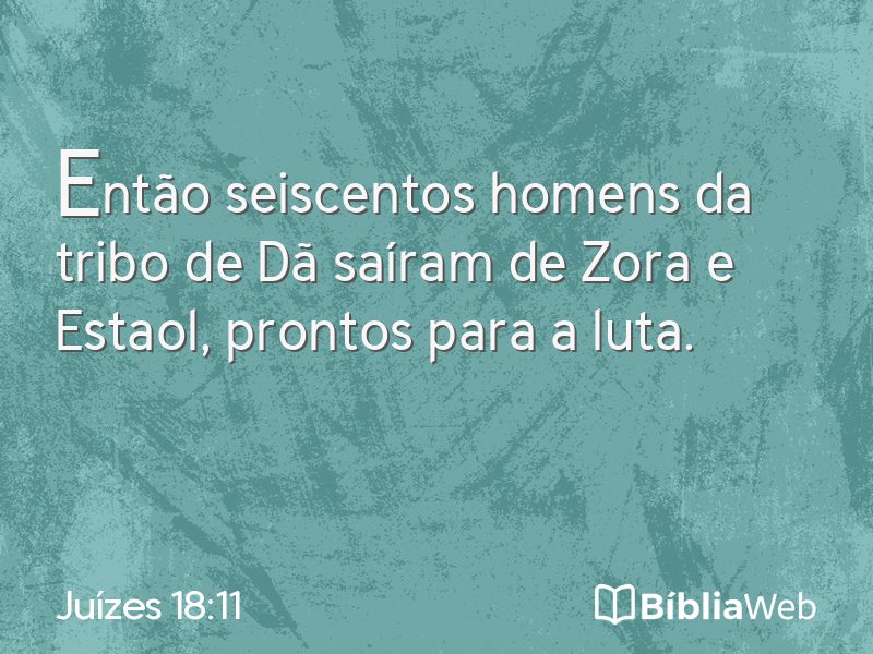 Juízes 18:11 em imagem para compartilhar