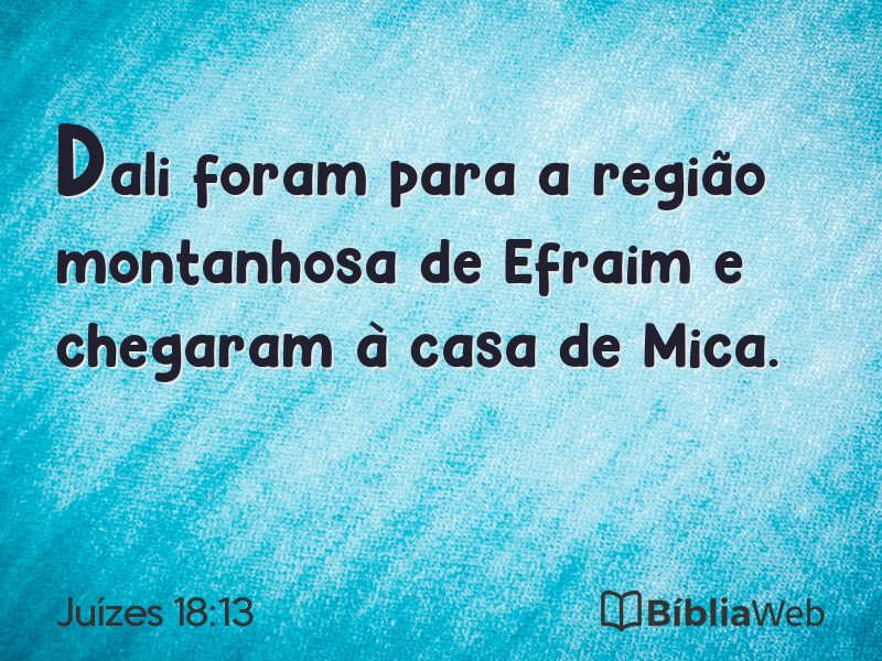 Juízes 18:13 em imagem para compartilhar