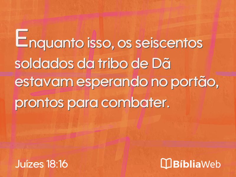 Juízes 18:16 em imagem para compartilhar
