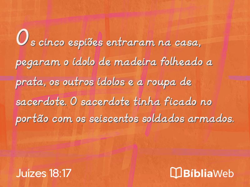 Juízes 18:17 em imagem para compartilhar