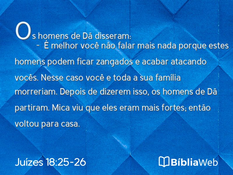 Juízes 18:25-26 em imagem para compartilhar