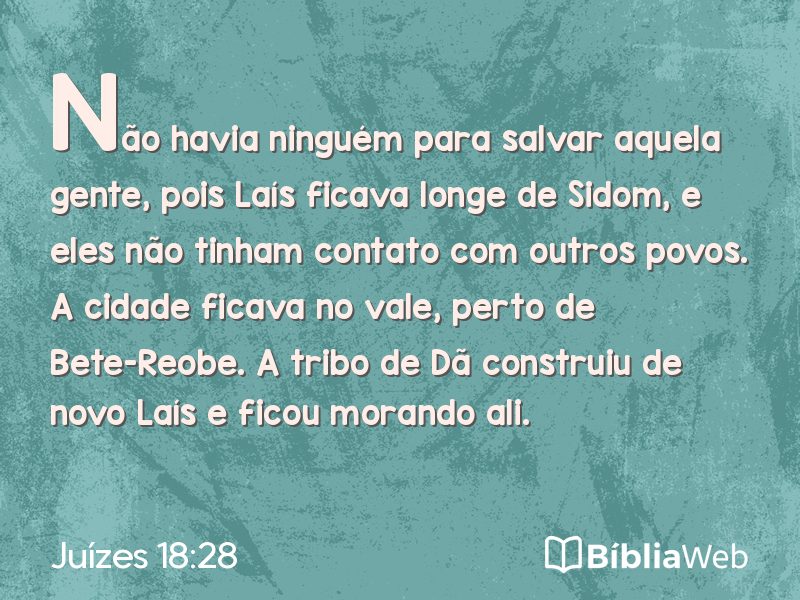 Juízes 18:28 em imagem para compartilhar