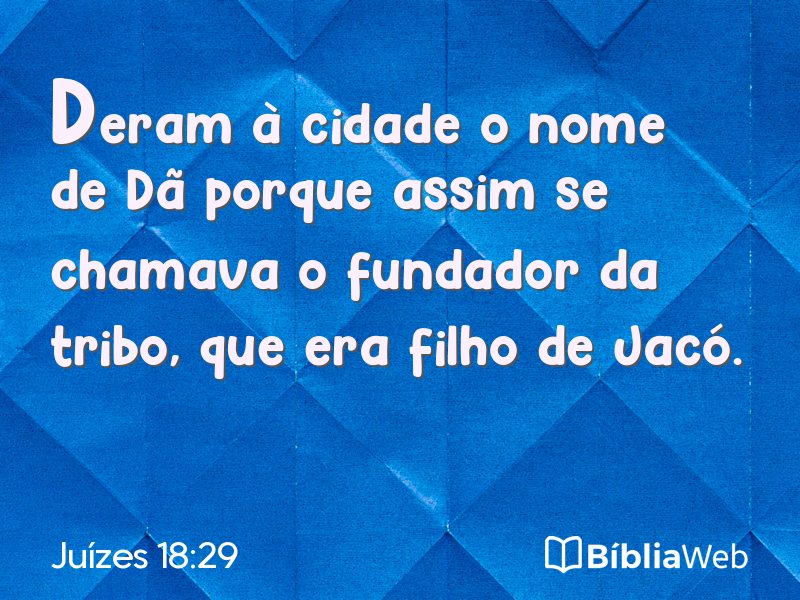 Juízes 18:29 em imagem para compartilhar
