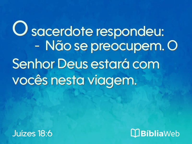 Juízes 18:6 em imagem para compartilhar