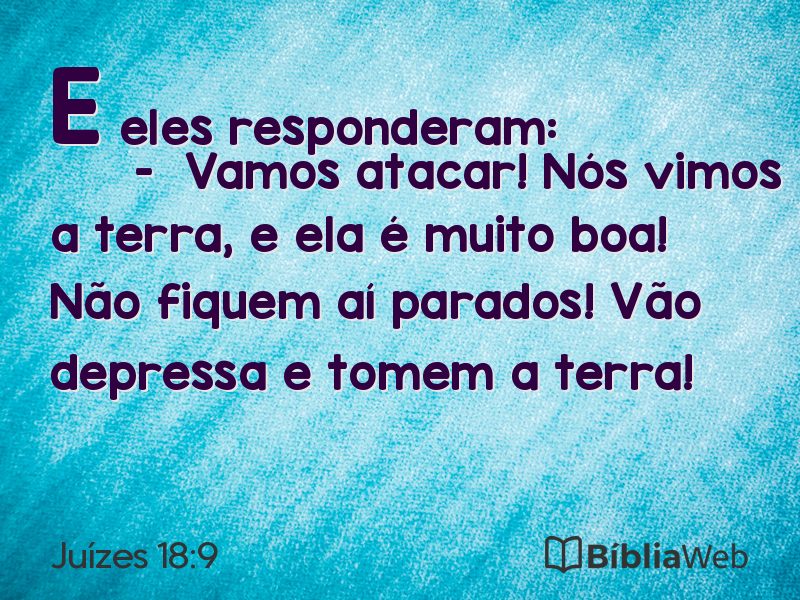 Juízes 18:9 em imagem para compartilhar