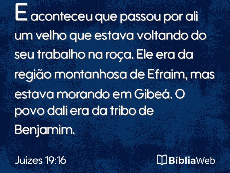 Juízes 19:16 em imagem para compartilhar