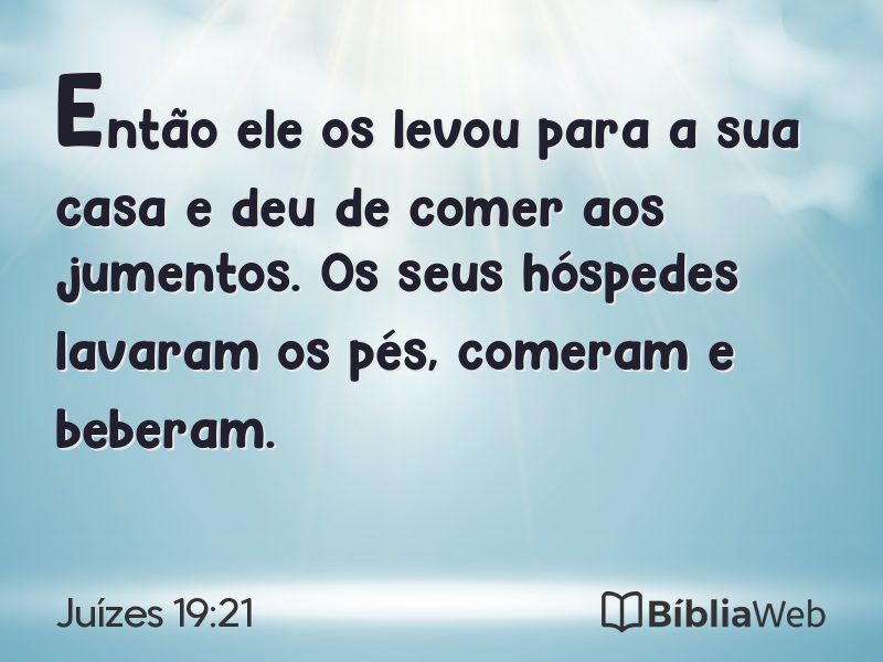 Juízes 19:21 em imagem para compartilhar